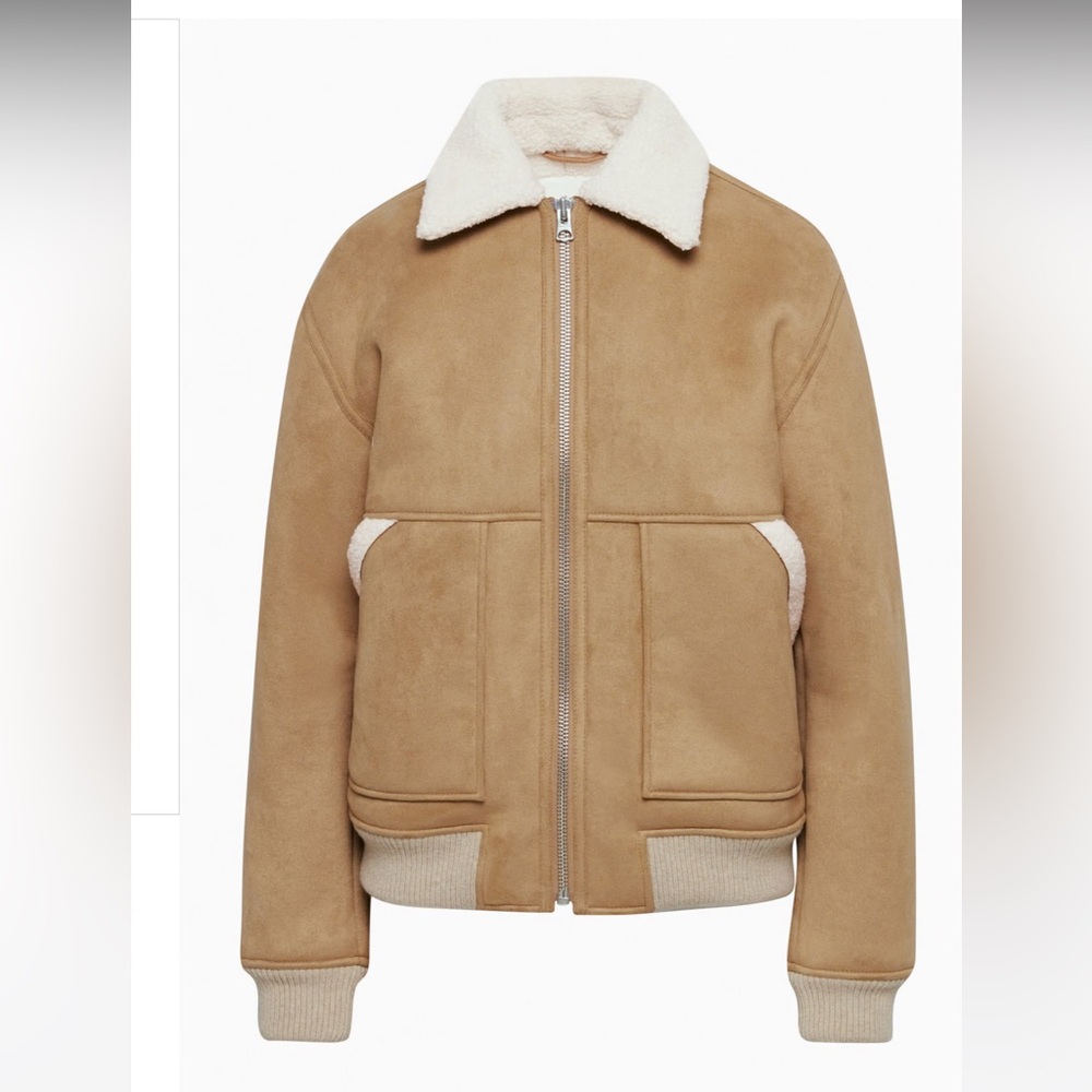 Wilfred Echo jacket - Sherpa and suede bomber